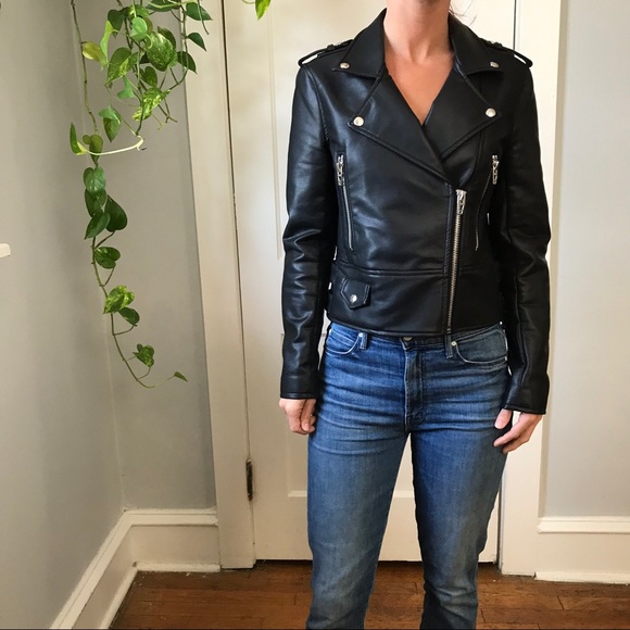 Blank NYC Jackets & Blazers - BLANK NYC Black Faux Leather Moto Jacket Coat